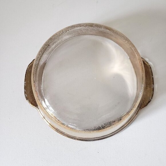 Anchor Hocking 2QT Covered Casserole MCM Georges Briard Gold  Fruit Rustic Retro - Picture 9 of 10